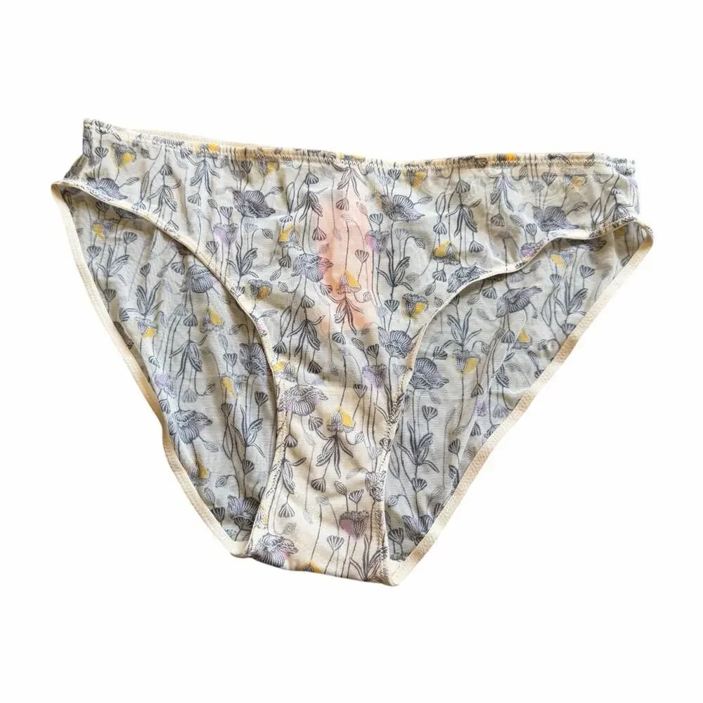 ThirdLove Floral Bikini Panty Size Medium NWT Soft Stretch Brief Underwear